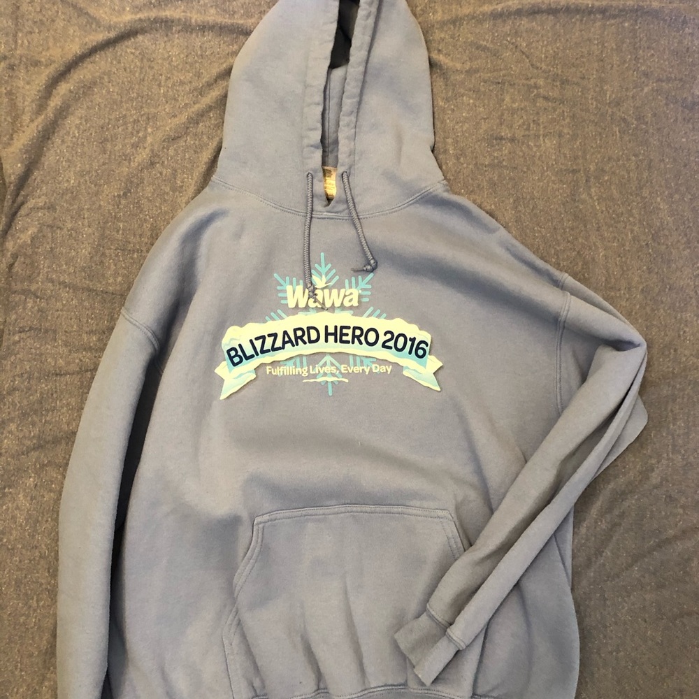 LIGHT BLUE WAWA BLIZZARD HERO HOODIE